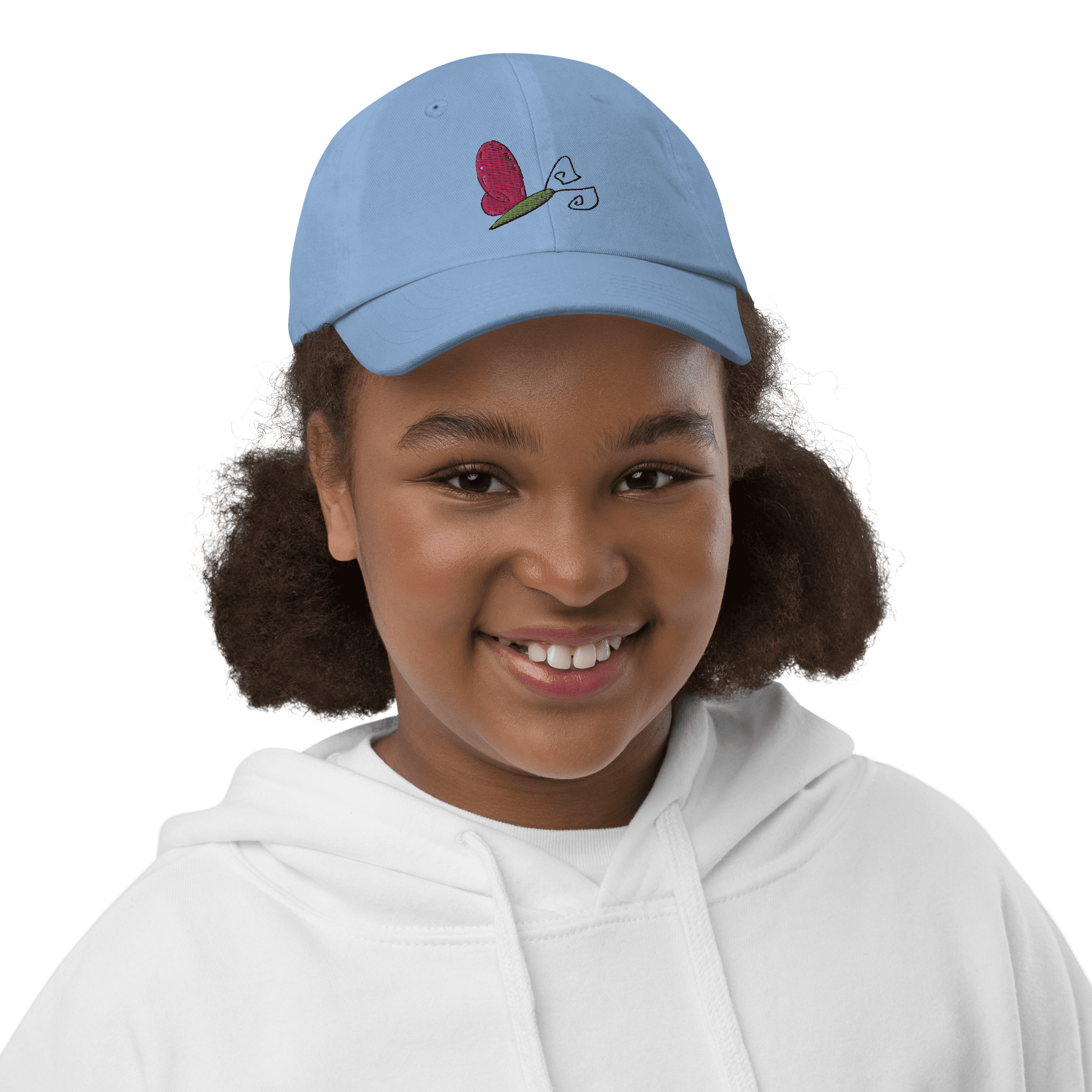 Butterfly Baseball Cap - Blue - Girl