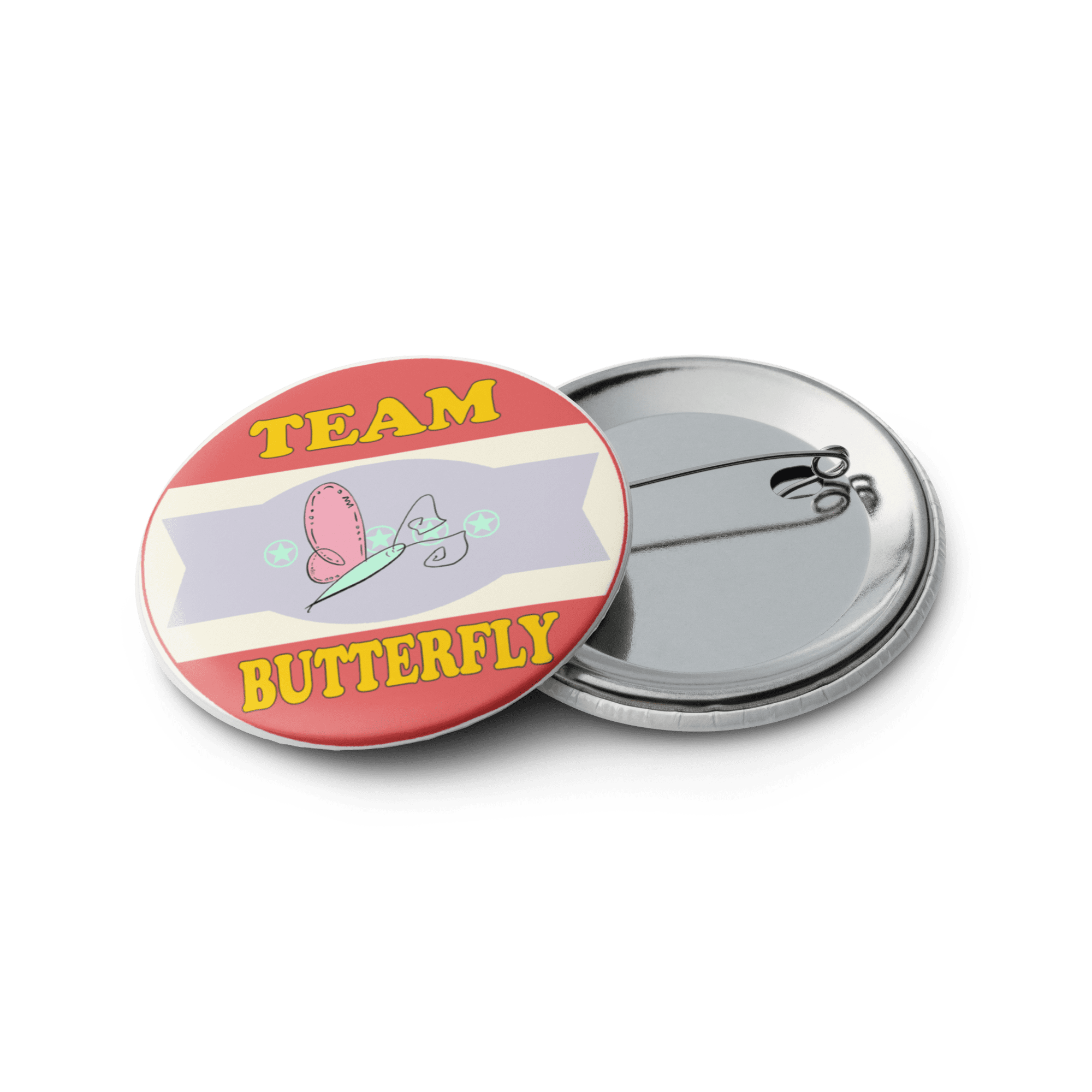 Snail & Butterfly - Large Pins - Front & Back