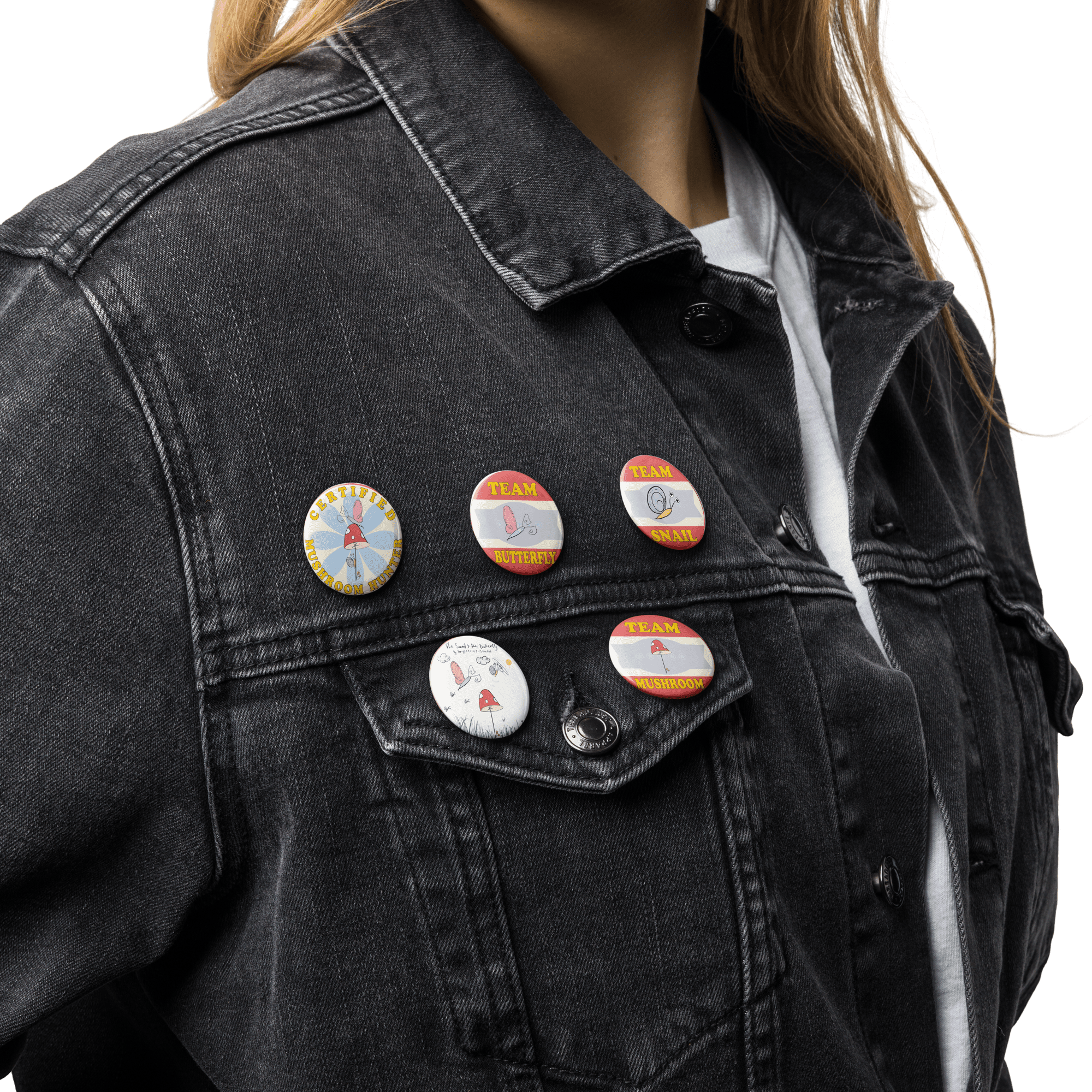 Snail & Butterfly - Small Pins - Jacket