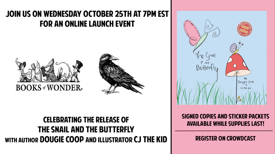 Join Dougie Coop & CJ for The Snail & The Butterfly Virtual Event